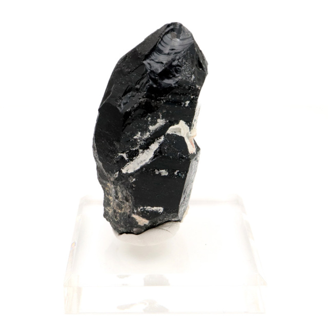モリオン 黒水晶 原石 ポイント 台座付き 山東省産 85g 1点物 浄化 魔除け 天然石 パワーストーン