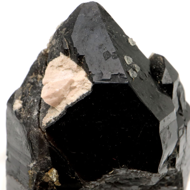 モリオン 黒水晶 原石 ポイント 台座付き 山東省産 78g 1点物 浄化 魔除け 天然石 パワーストーン