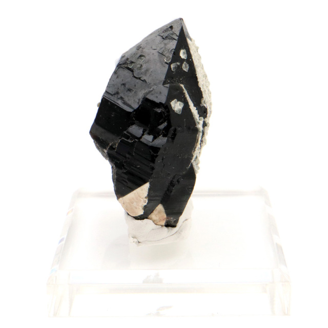 モリオン 黒水晶 原石 ポイント 台座付き 山東省産 78g 1点物 浄化 魔除け 天然石 パワーストーン