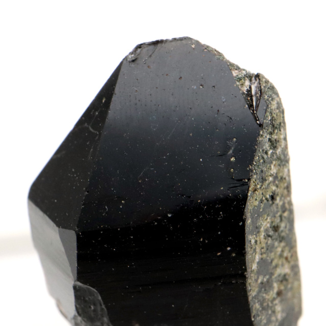 モリオン 黒水晶 原石 ポイント 台座付き 山東省産 42g 1点物 浄化 魔除け 天然石 パワーストーン