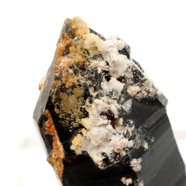 モリオン 黒水晶 原石 ポイント 台座付き 山東省産 48g 1点物 浄化 魔除け 天然石 パワーストーン