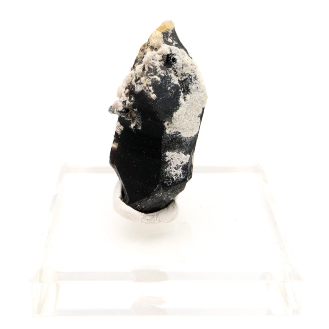 モリオン 黒水晶 原石 ポイント 台座付き 山東省産 48g 1点物 浄化 魔除け 天然石 パワーストーン