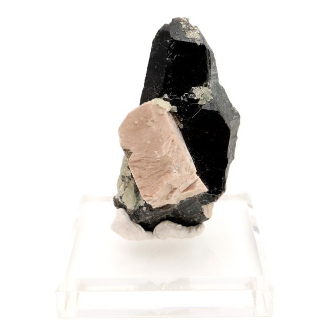 モリオン 黒水晶 原石 ポイント 台座付き 山東省産 74g 1点物 浄化 魔除け 天然石 パワーストーン