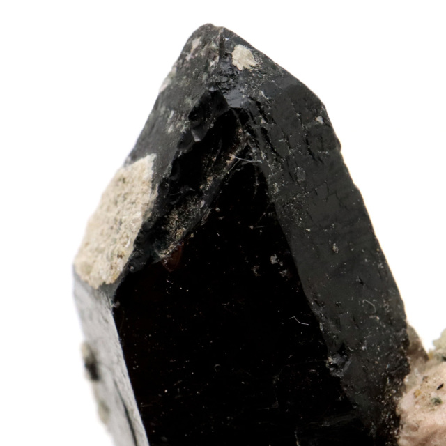 モリオン 黒水晶 原石 ポイント 台座付き 山東省産 74g 1点物 浄化 魔除け 天然石 パワーストーン