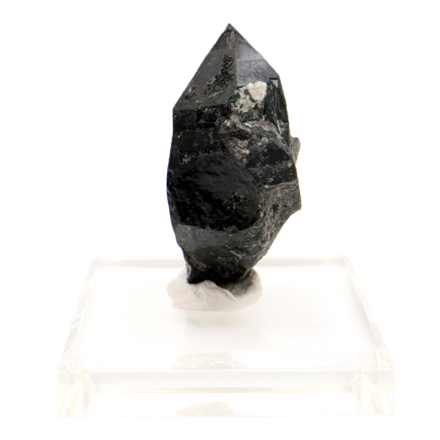モリオン 黒水晶 原石 ポイント 台座付き 山東省産 64g 1点物 浄化 魔除け 天然石 パワーストーン