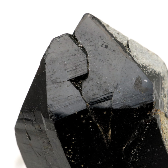 モリオン 黒水晶 原石 ポイント 台座付き 山東省産 86g 1点物 浄化 魔除け 天然石 パワーストーン