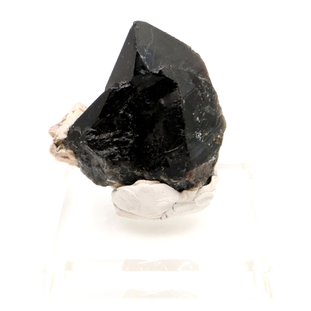 モリオン 黒水晶 原石 ポイント 台座付き 山東省産 63g 1点物 浄化 魔除け 天然石 パワーストーン
