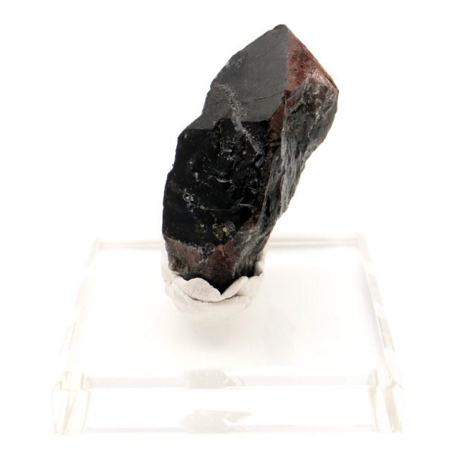 モリオン 黒水晶 原石 ポイント 台座付き 山東省産 63g 1点物 浄化 魔除け 天然石 パワーストーン