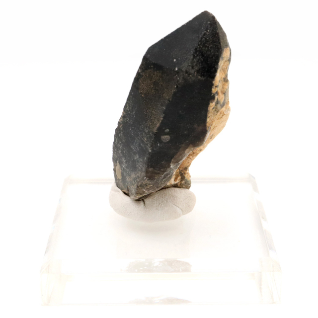 モリオン 黒水晶 原石 ポイント 台座付き 山東省産 60g 1点物 浄化 魔除け 天然石 パワーストーン