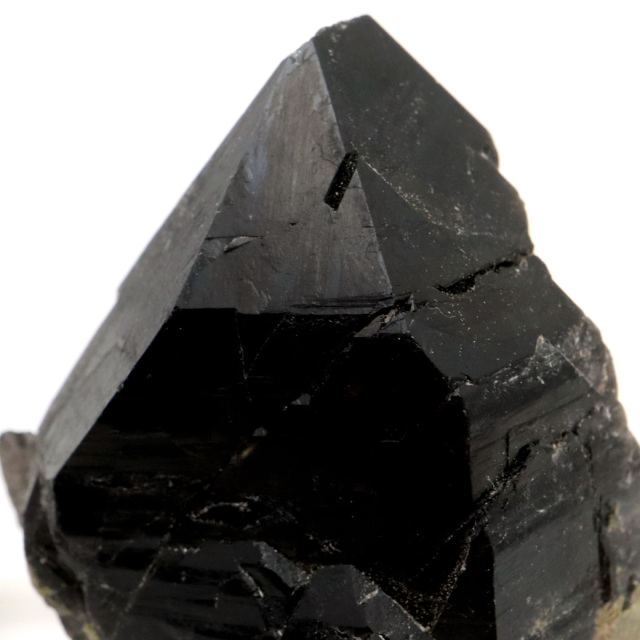 モリオン 黒水晶 原石 ポイント 台座付き 山東省産 57g 1点物 浄化 魔除け 天然石 パワーストーン