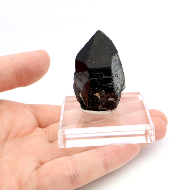 モリオン 黒水晶 原石 ポイント 山東省産 1点物 浄化 魔除け 天然石 パワーストーン