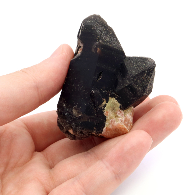 モリオン 黒水晶 原石 ポイント 山東省産 1点物 浄化 魔除け 天然石 パワーストーン
