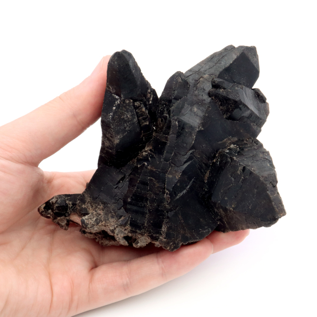 モリオン 黒水晶 原石 ポイント 山東省産 1点物 浄化 魔除け 天然石 パワーストーン
