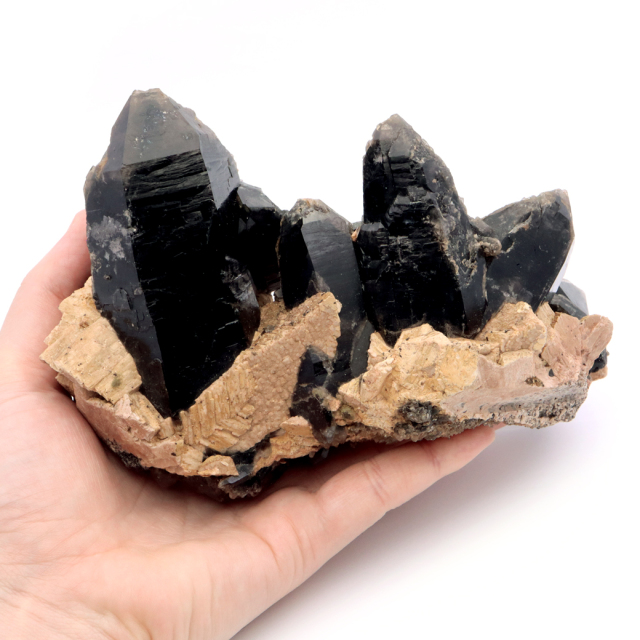 モリオン 黒水晶 原石 ポイント 山東省産 1点物 浄化 魔除け 天然石 パワーストーン