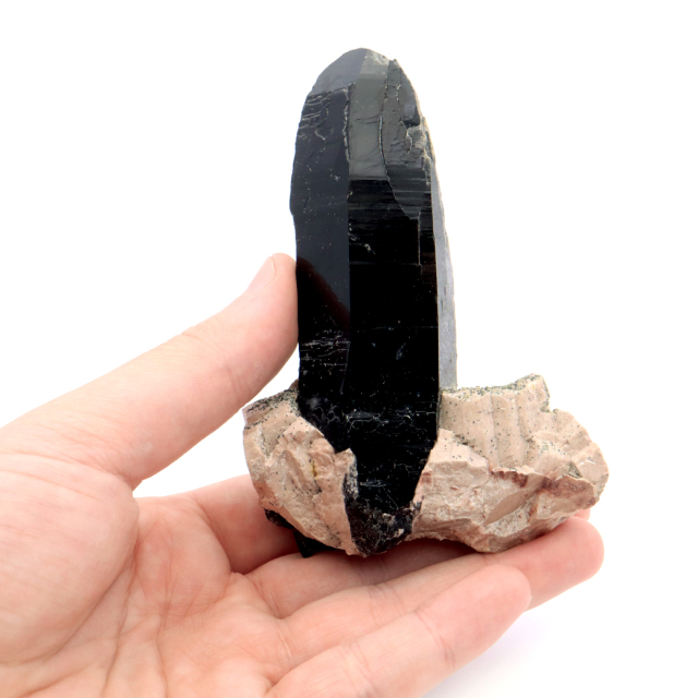 モリオン 黒水晶 原石 ポイント 山東省産 1点物 浄化 魔除け 天然石 パワーストーン