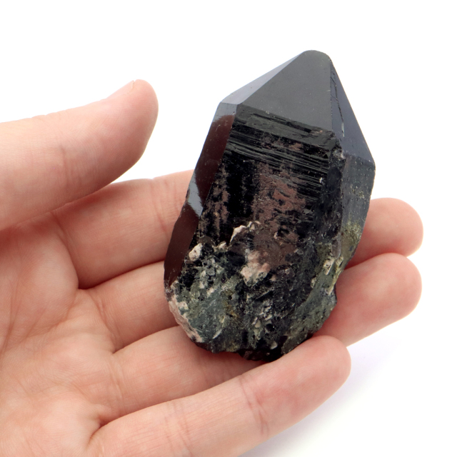 モリオン 黒水晶 原石 ポイント 山東省産 1点物 浄化 魔除け 天然石 パワーストーン
