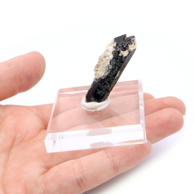 モリオン 黒水晶 原石 ポイント 山東省産 1点物 浄化 魔除け 天然石 パワーストーン