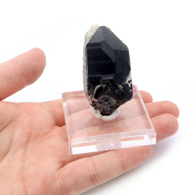 モリオン 黒水晶 原石 ポイント 山東省産 1点物 浄化 魔除け 天然石 パワーストーン