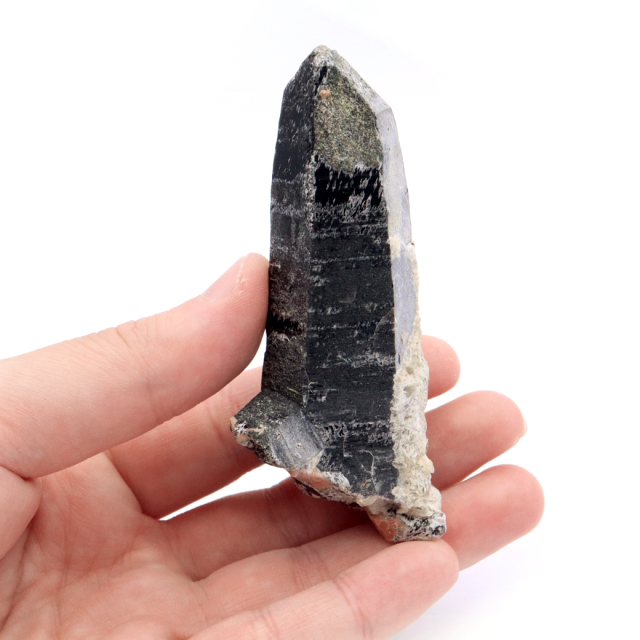 モリオン 黒水晶 原石 ポイント 山東省産 1点物 浄化 魔除け 天然石 パワーストーン