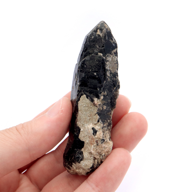 モリオン 黒水晶 原石 ポイント 山東省産 1点物 浄化 魔除け 天然石 パワーストーン
