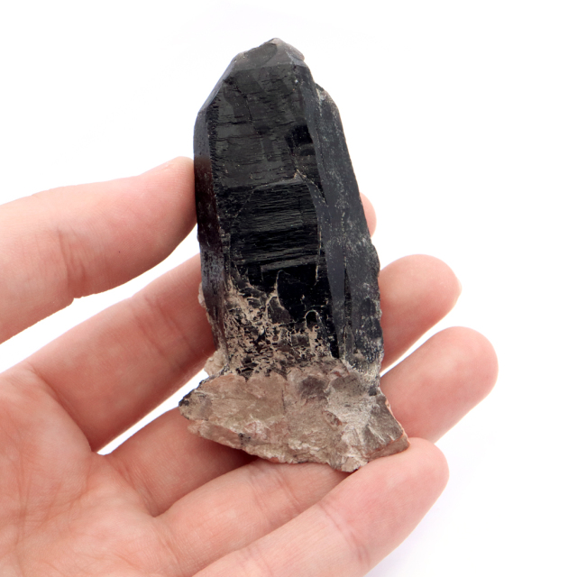 モリオン 黒水晶 原石 ポイント 山東省産 1点物 浄化 魔除け 天然石 パワーストーン