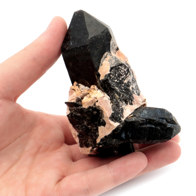 モリオン 黒水晶 原石 ポイント 山東省産 1点物 浄化 魔除け 天然石 パワーストーン
