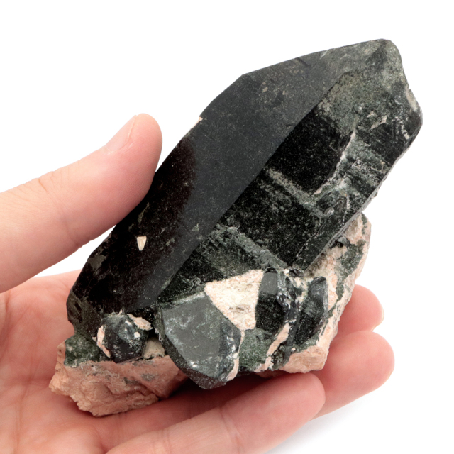 モリオン 黒水晶 原石 ポイント 山東省産 1点物 浄化 魔除け 天然石 パワーストーン