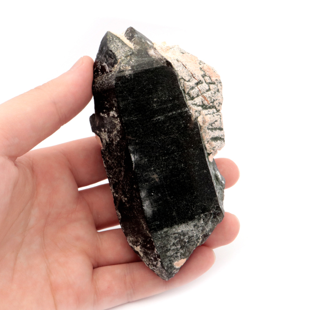 モリオン 黒水晶 原石 ポイント 山東省産 1点物 浄化 魔除け 天然石 パワーストーン