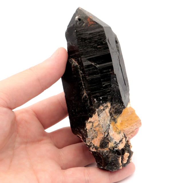 モリオン 黒水晶 原石 ポイント 山東省産 1点物 浄化 魔除け 天然石 パワーストーン