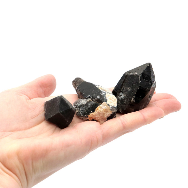 モリオン 黒水晶 原石 ポイント 山東省産 浄化 魔除け 天然石 パワーストーン