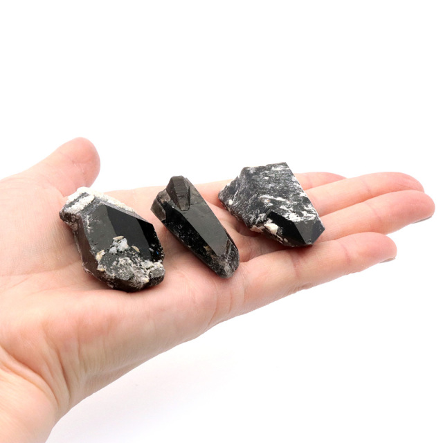モリオン 黒水晶 原石 ポイント 山東省産 浄化 魔除け 天然石 パワーストーン