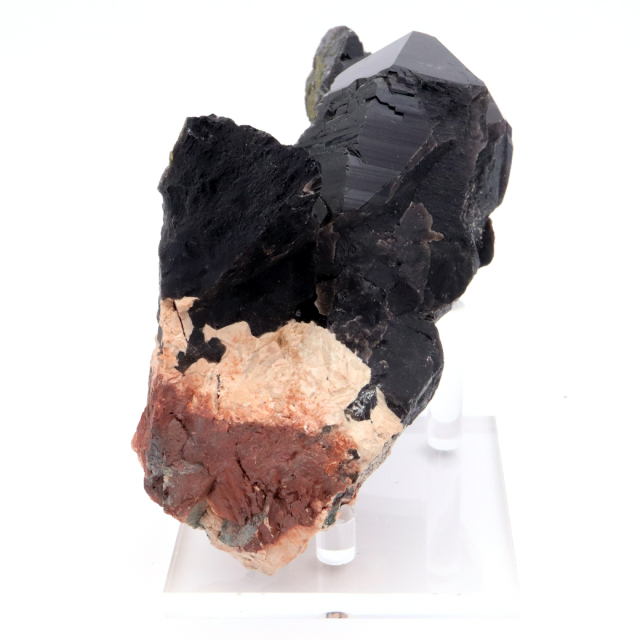 モリオン 黒水晶 原石 ポイント 山東省産 888g 台座付き 1点物 浄化 魔除け 天然石 パワーストーン 置き物 置物 浄化 鉱物 結晶 Morion