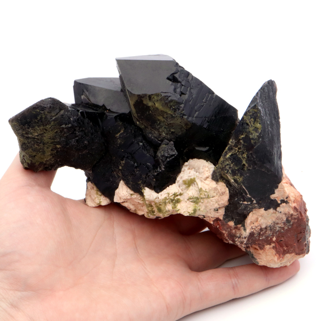 モリオン 黒水晶 原石 ポイント 山東省産 888g 台座付き 1点物 浄化 魔除け 天然石 パワーストーン 置き物 置物 浄化 鉱物 結晶 Morion