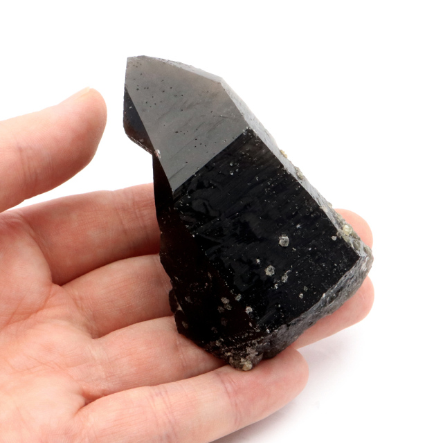 モリオン 黒水晶 原石 ポイント 山東省産 1点物 浄化 魔除け 天然石 パワーストーン Morion quartz
