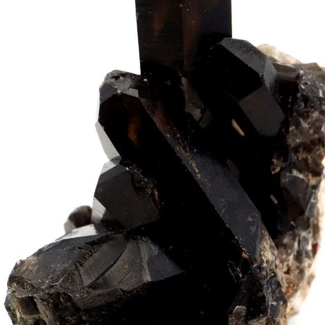 モリオン 黒水晶 原石 クラスター ポイント 山東省産 1点物 浄化 魔除け 天然石 パワーストーン Morion quartz