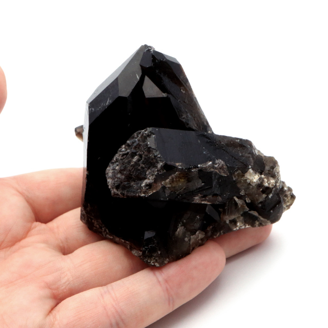 モリオン 黒水晶 原石 クラスター ポイント 山東省産 1点物 浄化 魔除け 天然石 パワーストーン Morion quartz