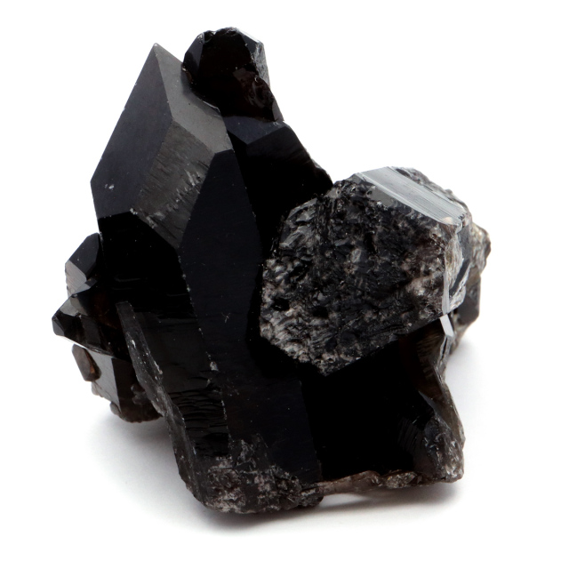 モリオン 黒水晶 原石 クラスター ポイント 山東省産 1点物 浄化 魔除け 天然石 パワーストーン Morion quartz