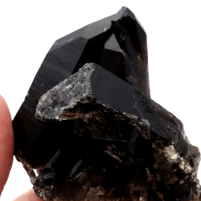 モリオン 黒水晶 原石 クラスター ポイント 山東省産 1点物 浄化 魔除け 天然石 パワーストーン Morion quartz