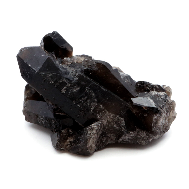 モリオン 黒水晶 原石 クラスター ポイント 山東省産 1点物 浄化 魔除け 天然石 パワーストーン Morion quartz