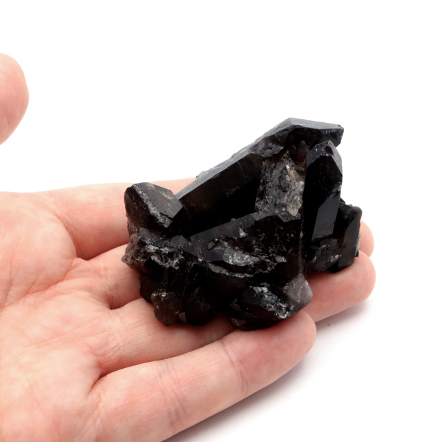 モリオン 黒水晶 原石 クラスター ポイント 山東省産 1点物 浄化 魔除け 天然石 パワーストーン Morion quartz
