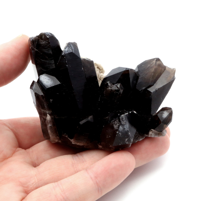 モリオン 黒水晶 原石 クラスター ポイント 山東省産 1点物 浄化 魔除け 天然石 パワーストーン Morion quartz