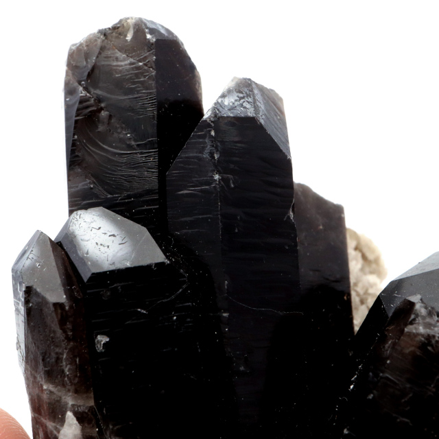 モリオン 黒水晶 原石 クラスター ポイント 山東省産 1点物 浄化 魔除け 天然石 パワーストーン Morion quartz