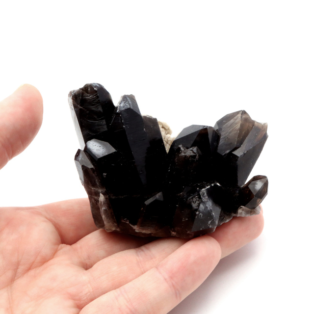 モリオン 黒水晶 原石 クラスター ポイント 山東省産 1点物 浄化 魔除け 天然石 パワーストーン Morion quartz