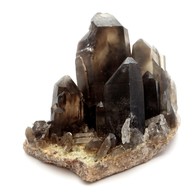 モリオン 黒水晶 原石 クラスター ポイント 山東省産 1点物 浄化 魔除け 天然石 パワーストーン Morion quartz