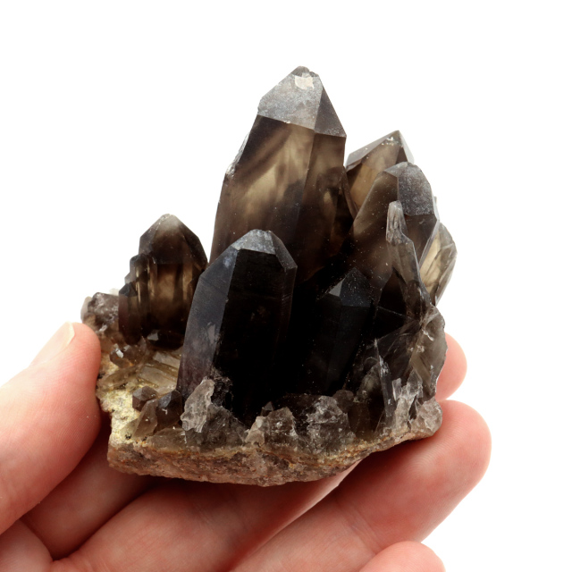 モリオン 黒水晶 原石 クラスター ポイント 山東省産 1点物 浄化 魔除け 天然石 パワーストーン Morion quartz