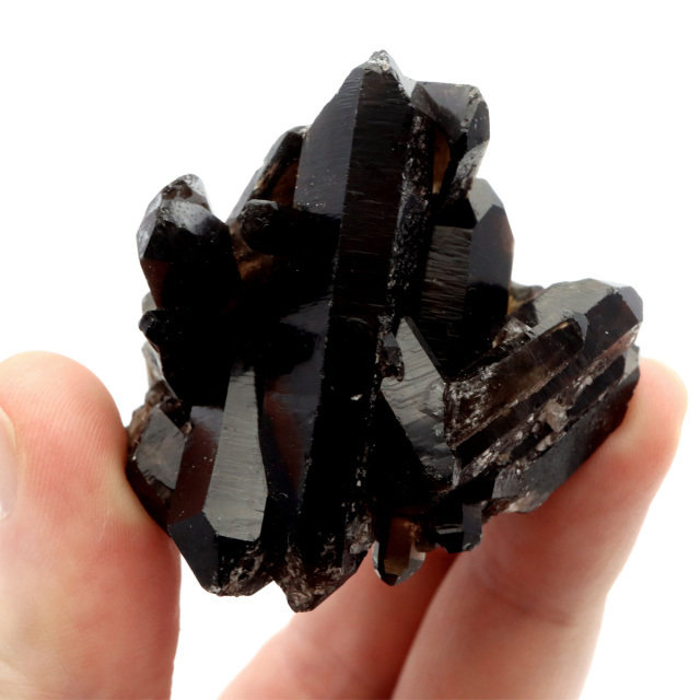 モリオン 黒水晶 原石 クラスター ポイント 山東省産 1点物 浄化 魔除け 天然石 パワーストーン Morion quartz