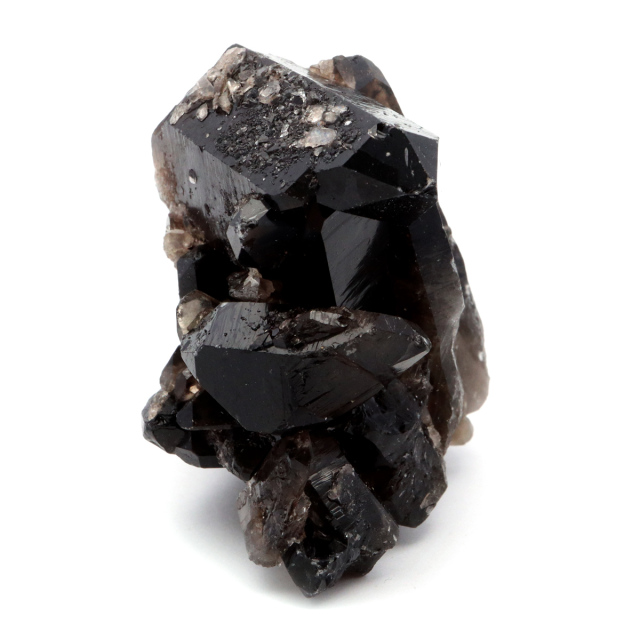 モリオン 黒水晶 原石 クラスター ポイント 山東省産 145g 1点物 浄化