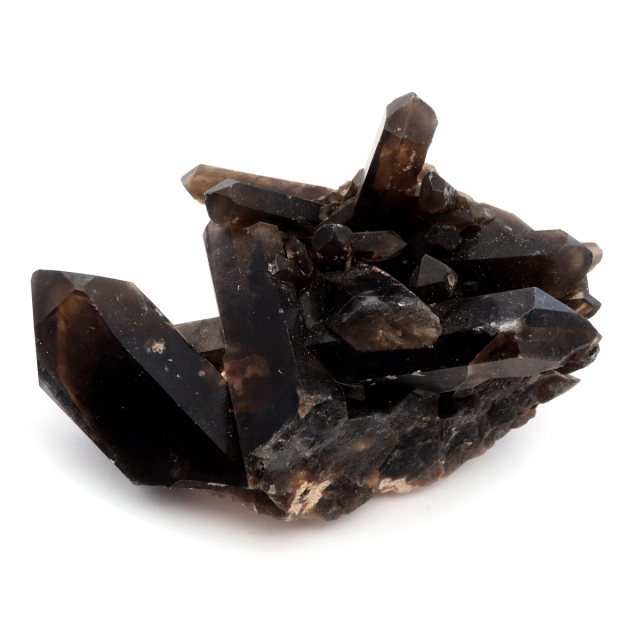モリオン 黒水晶 原石 クラスター ポイント 山東省産 140g 1点物 浄化