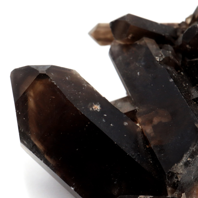 モリオン 黒水晶 原石 クラスター ポイント 山東省産 140g 1点物 浄化