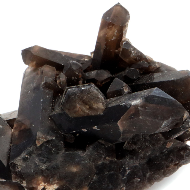 モリオン 黒水晶 原石 クラスター ポイント 山東省産 140g 1点物 浄化